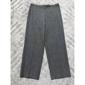 New! JM Collection Women's 12 Petite Essentials Magic Pant Gray Herringbone New